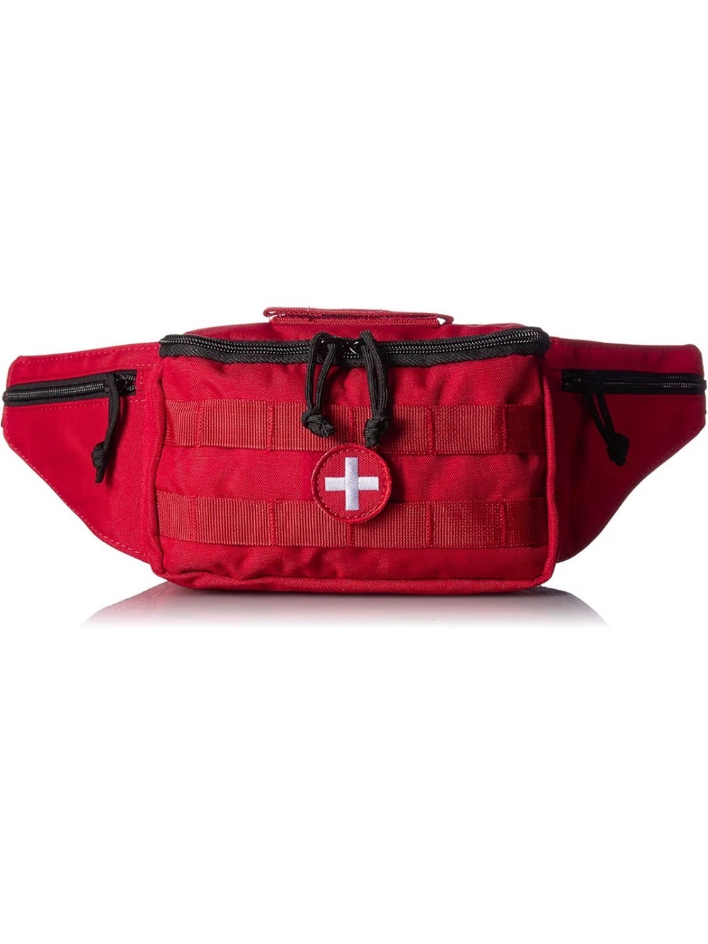Red Cross Tactical Fanny Pack Waist Belt Bag Medical First Aid Kit Utility Purse